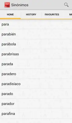 VOX Manual de Sinónimos y Antónimos android App screenshot 9